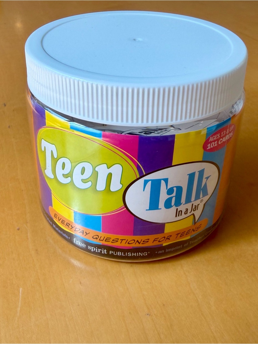 Card Game - Teen Talk In a Jar - Conversation Starter for Teens
